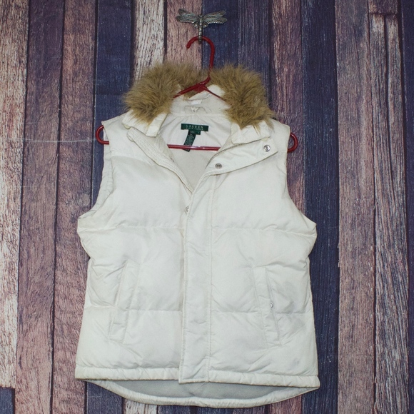 Lauren Ralph Lauren Jackets & Blazers - Lauren Ralph Lauren rru Trim Ruff Down Vest Size S